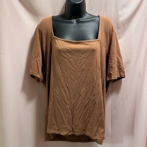 Brand new with tags Size 4X brown t-shirt from additionelle